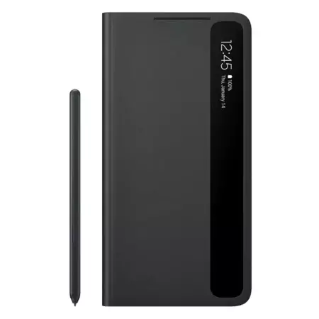 Etui z rysikiem Samsung Smart Clear View Cover with S Pen do Galaxy S21 Ultra -  czarne 