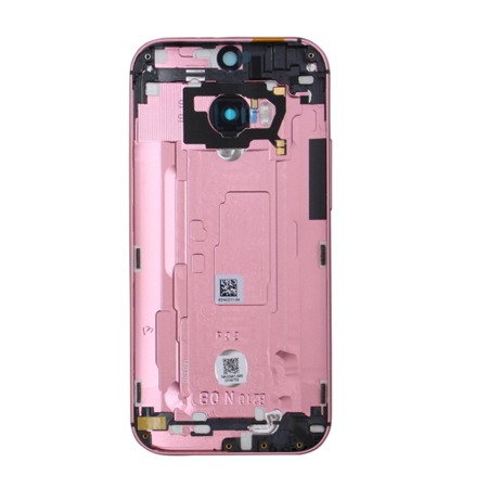 HTC One M8 klapka baterii + panel dolny, górny + tacka SIM - różowa