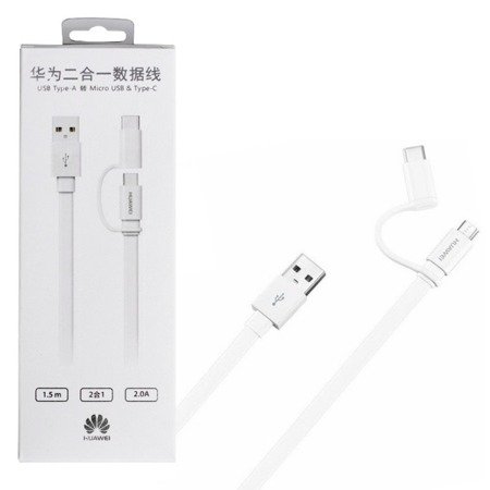 Huawei AP55S kabel 2w1 micro-USB i USB-C 2.0 A - 1.5 m