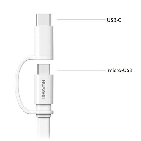 Huawei AP55S kabel 2w1 micro-USB i USB-C 2.0 A - 1.5 m