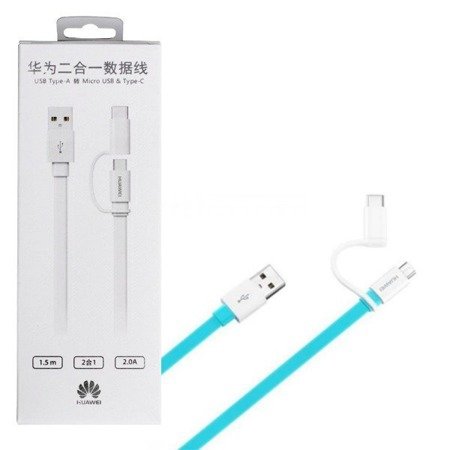 Huawei AP55S kabel 2w1 micro-USB i USB-C 2.0 A - 1.5 m