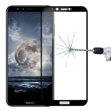 Huawei Honor 9 Lite szkło hartowane 5D na cały wyświetlacz - czarne