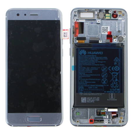 Huawei Honor 9 wyświetlacz LCD z ramką i baterią - szary