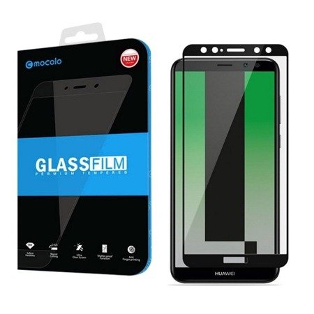 Huawei Mate 10 Lite szkło hartowane na cały wyświetlacz Mocolo - czarne