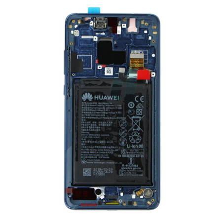 Huawei Mate 20 wyświetlacz LCD z ramką i baterią - ciemnoniebieski (Midnight Blue)