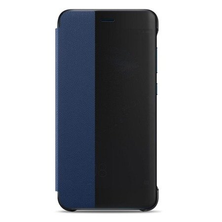 Huawei P10 lite etui Smart View Cover - czarno-niebieski
