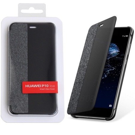 Huawei P10 lite etui Smart View Cover - czarno-szary