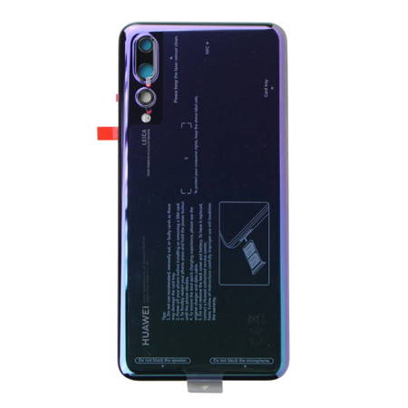 Huawei P20 Pro CLT-L29 klapka baterii z szybką aparatu - fioletowa (Twilight)