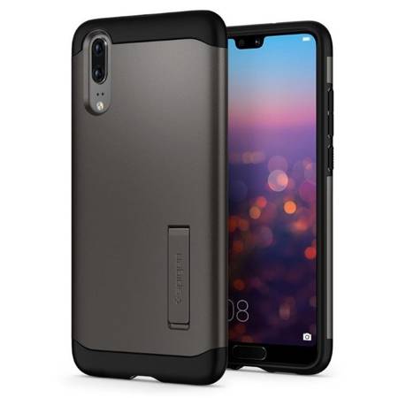 Huawei P20 etui Spigen Slim Armor L21CS24015 -  stalowy (Gunmetal)