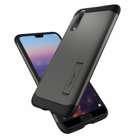 Huawei P20 etui Spigen Slim Armor L21CS24015 -  stalowy (Gunmetal)