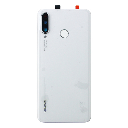 Huawei P30 Lite 48 Mpix klapka baterii z czytnikiem linii papilarnych - biała