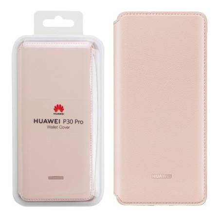 Huawei P30 Pro etui Wallet Cover 51992868 - różowe