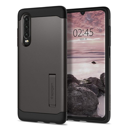 Huawei P30 etui Spigen Slim Armor L38CS25936 -  stalowy (Gunmetal)