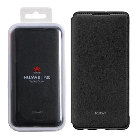 Huawei P30 etui Wallet Cover 51992854 - czarny