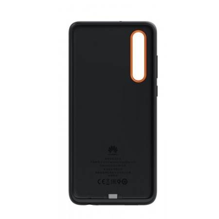 Huawei P30 etui Wireless Charging Case 55030843 - czarno-pomarańczowy (Dynamic Orange)