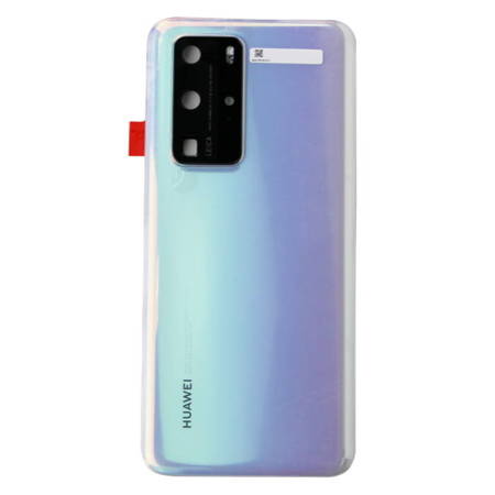 Huawei P40 Pro klapka baterii z szybką aparatu - biała (Ice White)