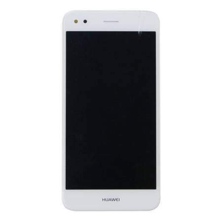 Huawei P9 Lite mini/ Y6 Pro wyświetlacz LCD z ramką i baterią - biały