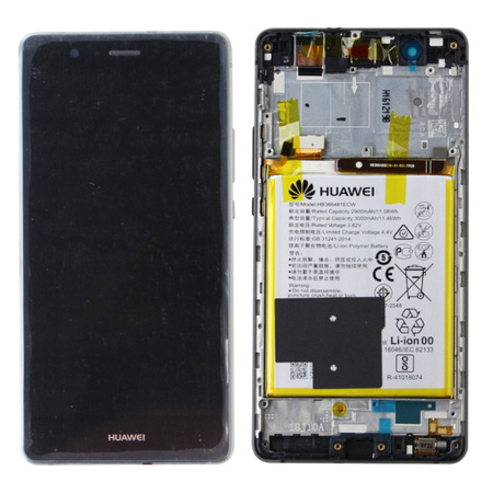 Huawei P9 Lite wyświetlacz LCD z ramką i baterią - czarny