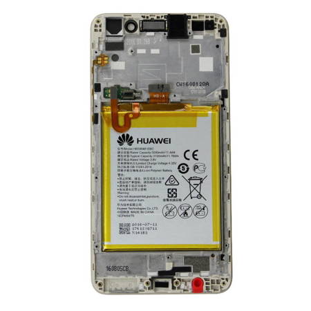 Huawei Y6II wyświetlacz LCD z ramką i baterią - złoty
