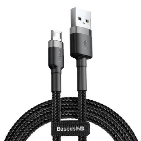 Kabel micro-USB Baseus Cafule 1.5A - czarno-szary 2 m 