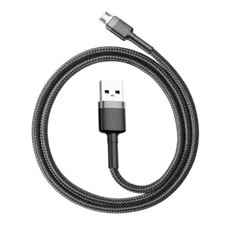 Kabel micro-USB Baseus Cafule 1.5A - czarno-szary 2 m 