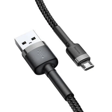 Kabel micro-USB Baseus Cafule 1.5A - czarno-szary 2 m 