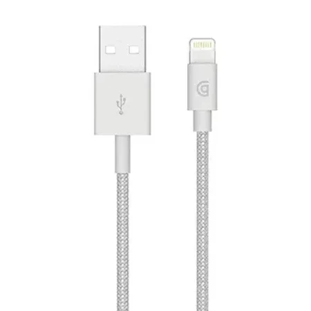 Kabel pleciony Lightning Griffin 1 m - srebrny