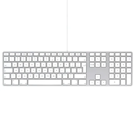 Klawiatura Apple Keyboard with Numeric Keypad USB (układ czeski) - biała