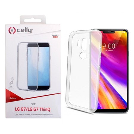 LG G7 Thinq etui silikonowe Celly Gelskin - transparentne