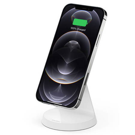 Ładowarka indukcyjna Boost Charge Magnetic Wireless Stand do iPhone 12/ 13 - biała