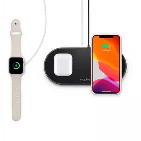 Ładowarka indukcyjna Mophie Dual Wireless Charging Pad - 7.5W