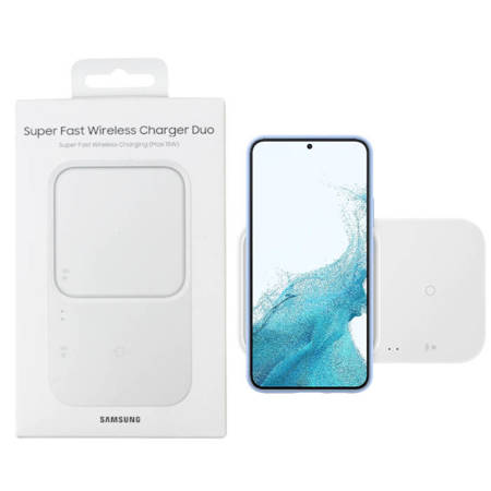 Ładowarka indukcyjna Samsung Super Fast Wireless Charger Duo - biała