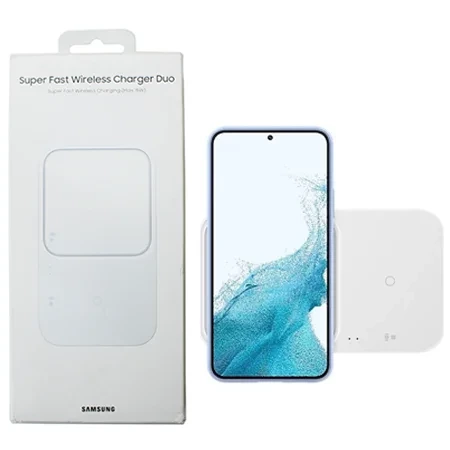 Ładowarka indukcyjna Samsung Super Fast Wireless Charger Duo + sieciowa - biała