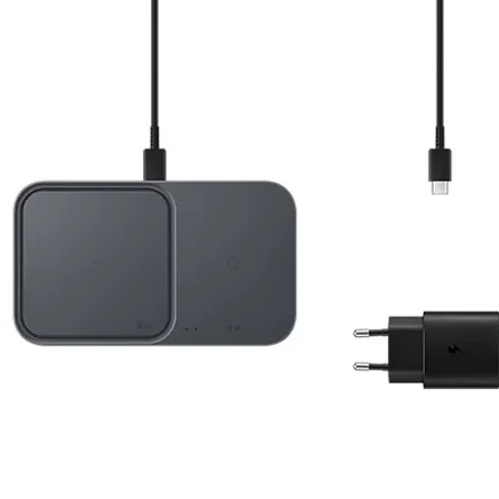 Ładowarka indukcyjna Samsung Super Fast Wireless Charger Duo + sieciowa - szara