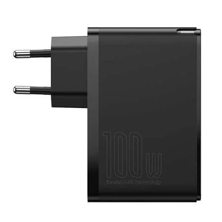 Ładowarka sieciowa 2x USB-A + 2x USB-C Baseus GaN2 Pro 100W - czarna