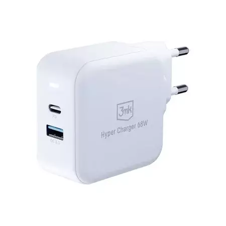 Ładowarka sieciowa 3mk Hyper Charger USB-C USB-A - 68W