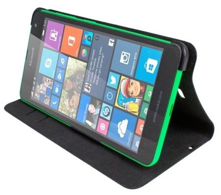 Microsoft Lumia 535 etui Mozo Flip Cover - czarny