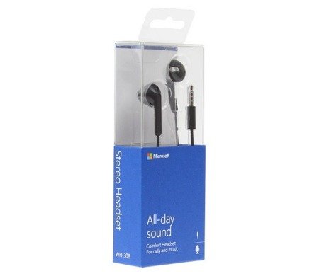 Microsoft słuchawki z mikrofonem WH-308 - czarne