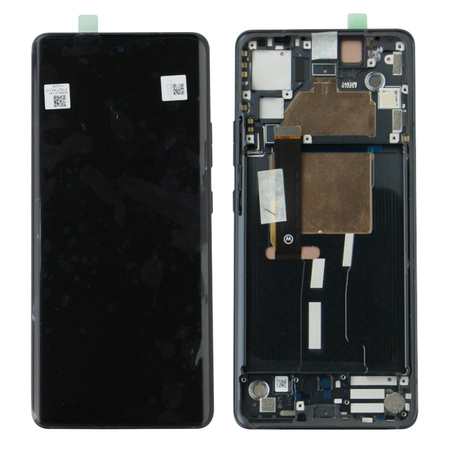 Motorola Edge 30 Fusion oryginalny wyświetlacz LCD z ramką - czarny
