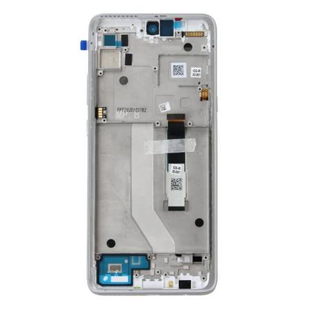 Motorola Moto G 5G wyświetlacz LCD z ramką  - srebrny (Frosted Silver)