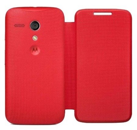 Motorola Moto G etui Flip Shell ASMFLPCVRED-MLTI0A - czerwony