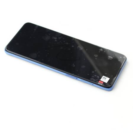 Motorola Moto G100 wyświetlacz LCD z ramką  -  niebieski