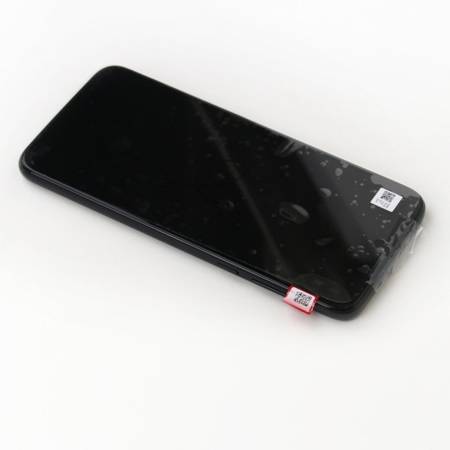 Motorola Moto G8 Plus wyświetlacz LCD z ramką  -  czarny