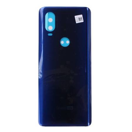 Motorola One Vision klapka baterii - niebieska (Sapphire Blue)
