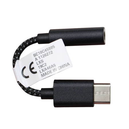 Motorola SC18C45885 adapter słuchawkowy z USB-C na 3.5 mm - czarny