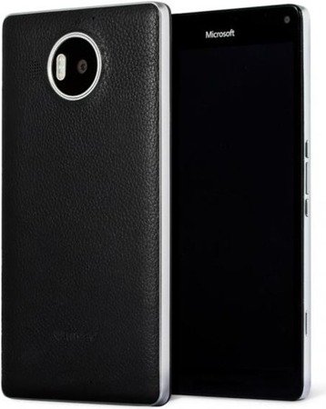 Mozo Microsoft Lumia 950 XL skórzana klapka baterii - czarna