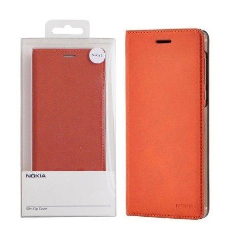 Nokia 3 etui Slim Flip Cover CP-303 - miedziane