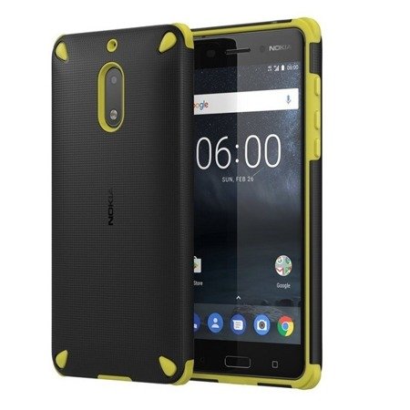 Nokia 5 etui Rugged Impact Case CC-502 - czarno-żółte