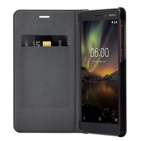 Nokia 6.1 etui Slim Flip Cover CP-308 - czarne