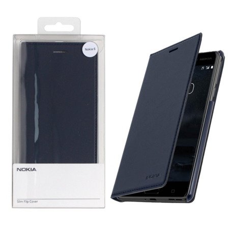 Nokia 6 etui Slim Flip Cover CP-301 - ciemnogranatowe